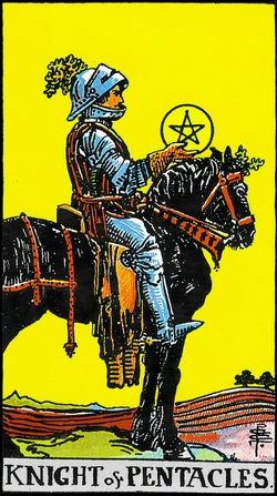 Cavallier Pentacles